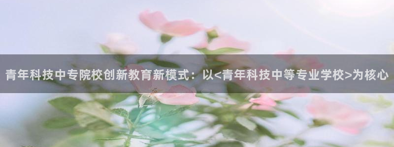青年科技中专院校创新教育新模式：以<青年科技中等专业学校>为核心